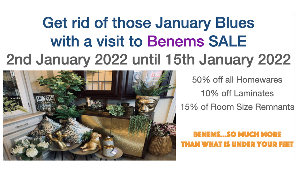 Benems SALE 2nd January 2022 until 15th January 2022